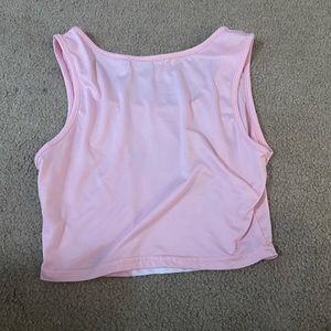 Small pink Shein crop top